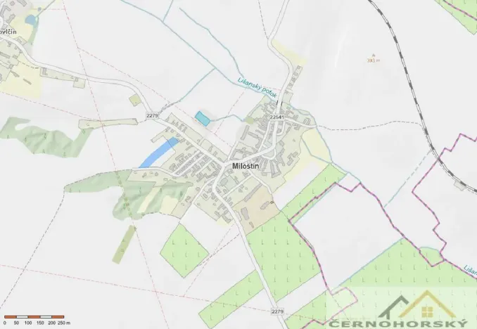 Prodej pozemku pro bydlení, Milostín, 5738 m2