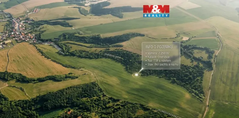 Prodej louky, Ondratice, 2250 m2
