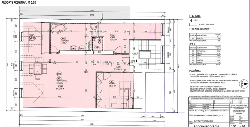 Prodej bytu 3+kk, Strážnice, Nádražní, 109 m2