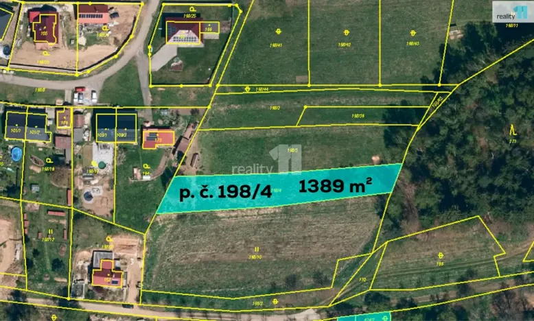 Prodej pole, Včelnička, 1389 m2