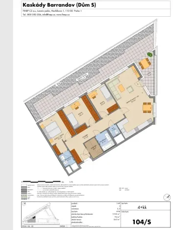 Prodej bytu 4+kk, Praha - Hlubočepy, Gollové, 110 m2