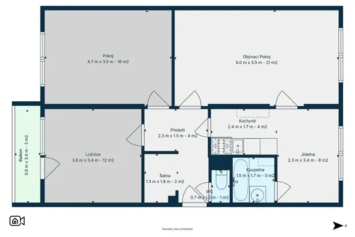 Prodej bytu 3+1, Tišnov, Halasova, 73 m2
