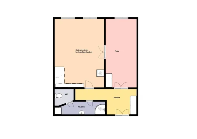 Pronájem bytu 2+kk, Praha - Karlín, Thámova, 55 m2