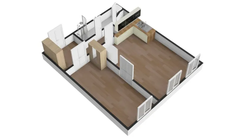 Pronájem bytu 2+kk, Praha - Karlín, Thámova, 55 m2