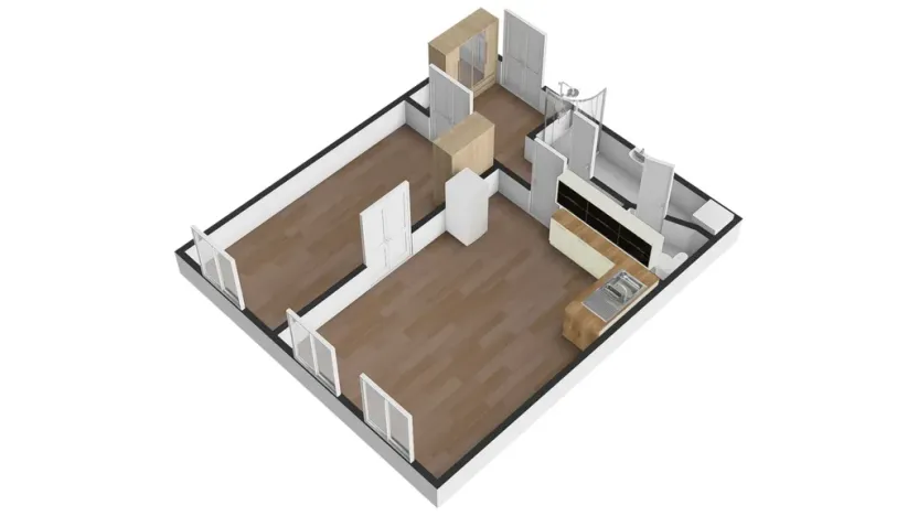 Pronájem bytu 2+kk, Praha - Karlín, Thámova, 55 m2