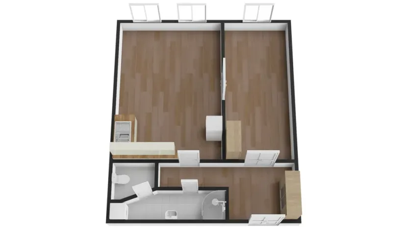 Pronájem bytu 2+kk, Praha - Karlín, Thámova, 55 m2