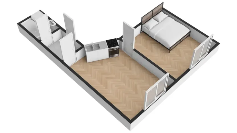 Pronájem bytu 1+1, Praha - Kobylisy, Čimická, 42 m2