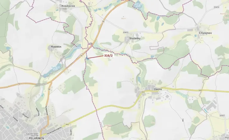 Dražba louky, Olešná, 3211 m2