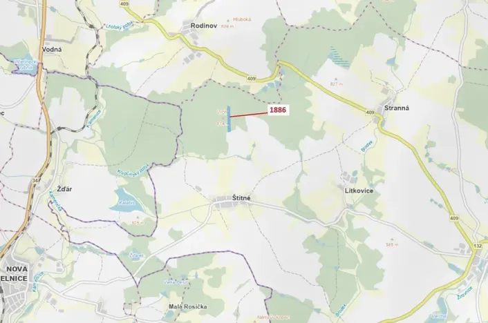 Dražba lesa, Žirovnice, 19314 m2