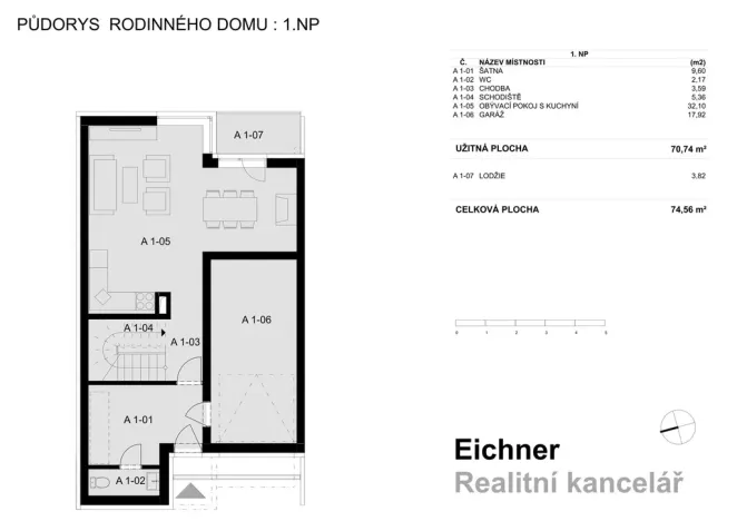 Pronájem rodinného domu, Zlín, Pod Stráněmi, 234 m2