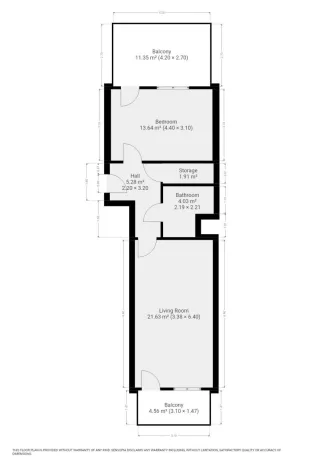 Pronájem bytu 2+kk, Praha - Kunratice, Pod Haltýřem, 47 m2