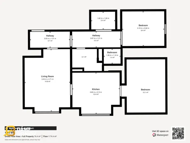 Prodej bytu 3+1, Otrokovice, SNP, 73 m2