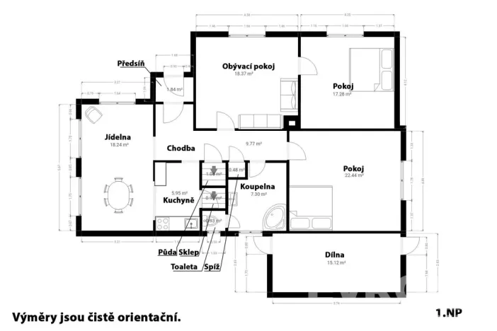 Prodej rodinného domu, Kasejovice, 122 m2