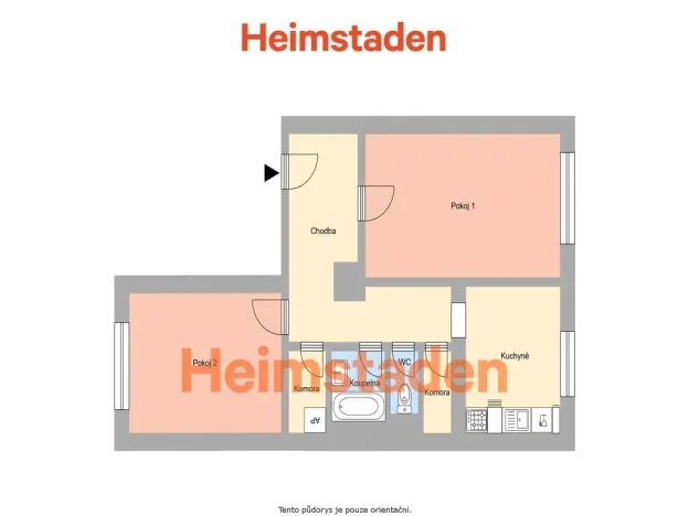 Pronájem bytu 2+1, Karviná - Nové Město, Urxova, 57 m2