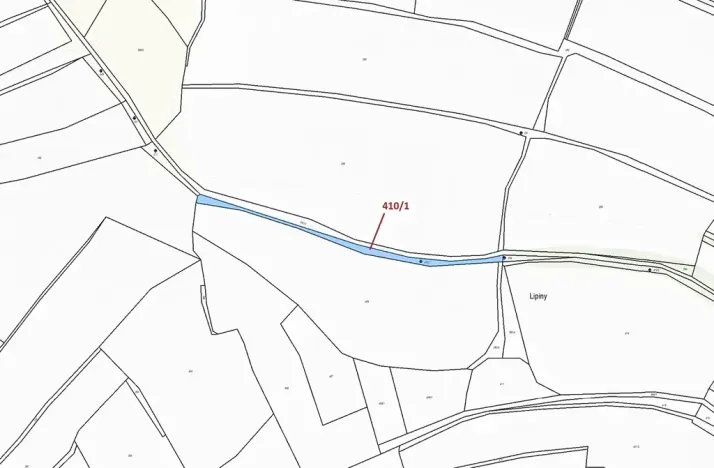 Dražba pozemku, Olešná, 783 m2