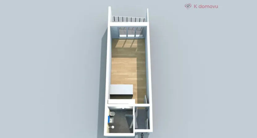 Pronájem bytu 1+kk, Brno, Francouzská, 30 m2