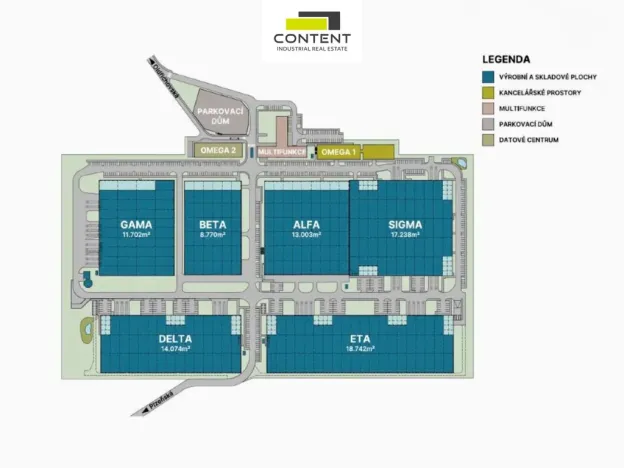 Pronájem skladu, Tachov - Oldřichov, 3000 m2