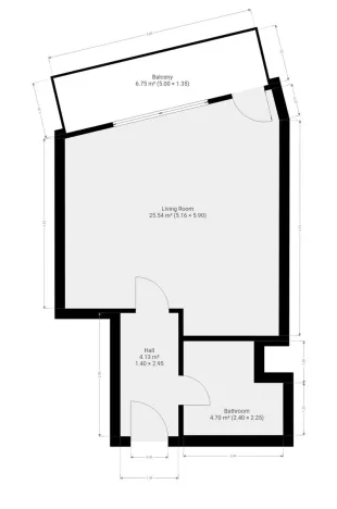 Pronájem bytu 1+kk, Praha - Hostivař, Bratislavská, 34 m2