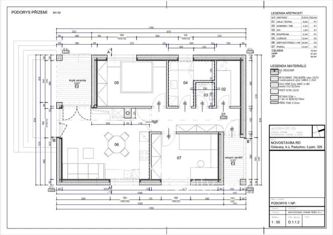 Prodej rodinného domu, Oslavany, 82 m2