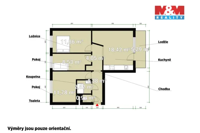 Prodej bytu 4+kk, Plzeň - Bolevec, Rabštejnská, 62 m2
