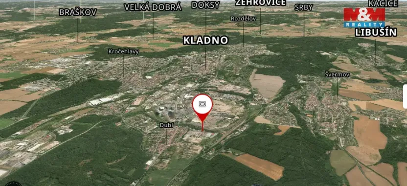 Pronájem komerčního pozemku, Kladno, Oldřichova, 804 m2