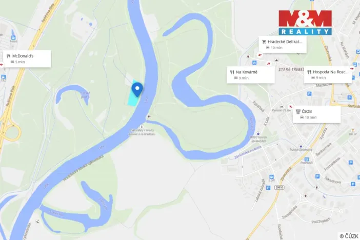 Prodej louky, Hradec Králové - Pražské Předměstí, 7544 m2