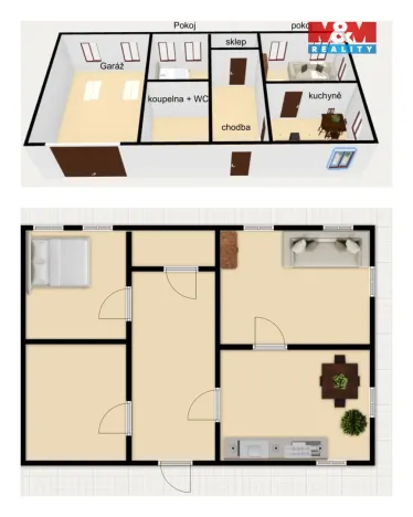 Prodej chalupy, Ohnišov - Zákraví, 49 m2