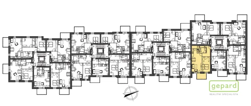 Pronájem bytu 2+kk, Praha, Fojtova, 50 m2