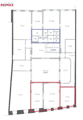 Pronájem kanceláře, Hradec Králové, Malé náměstí, 22 m2