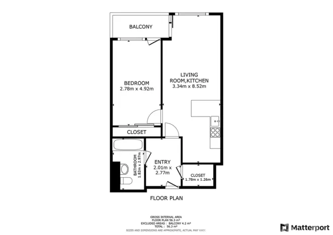 Pronájem bytu 2+kk, Praha - Vysočany, Kabešova, 53 m2