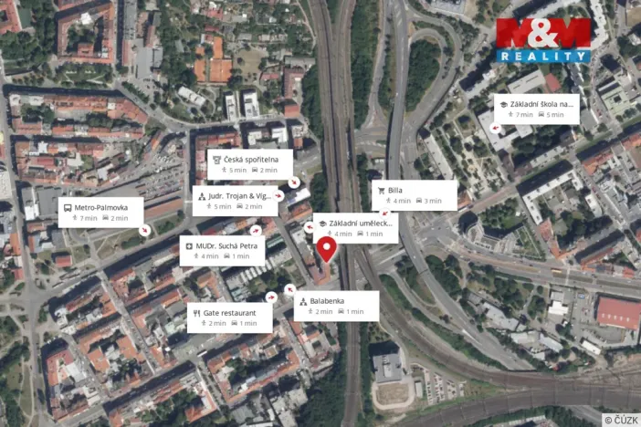 Pronájem bytu 3+kk, Praha - Libeň, Sokolovská, 61 m2