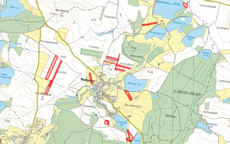 Prodej pole, Čejetice, 76509 m2