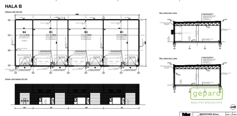 Pronájem skladu, Klínec, 94 m2
