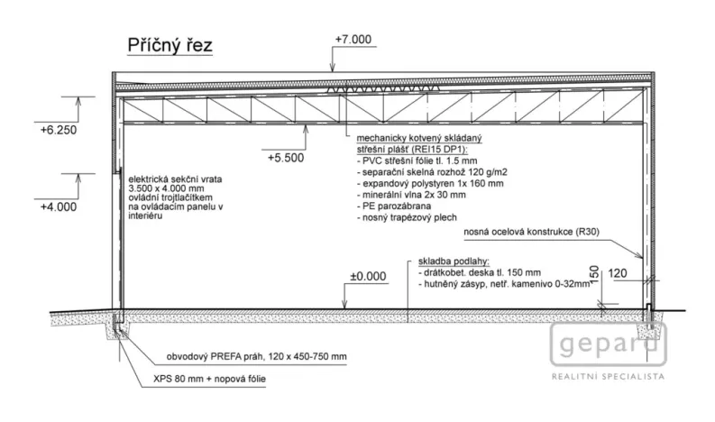 Pronájem skladu, Klínec, 94 m2