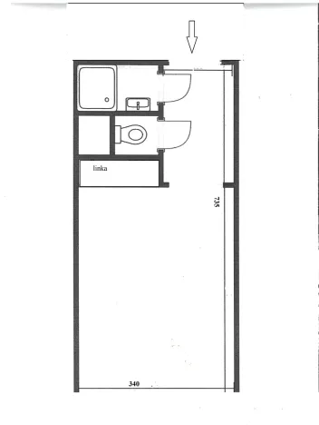 Prodej bytu 1+kk, Praha - Záběhlice, Narcisová, 25 m2