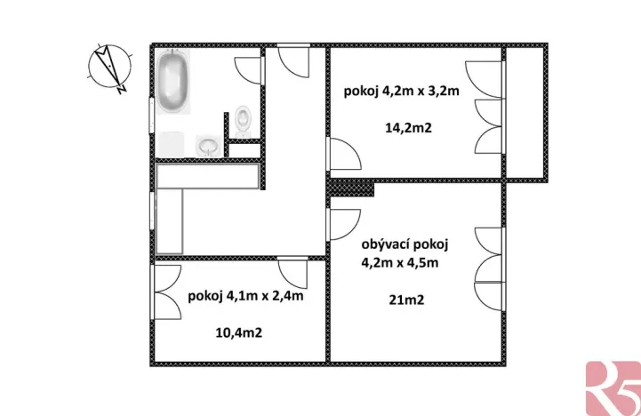 Prodej bytu 3+1, Pátek, 79 m2