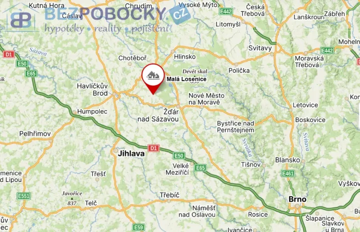 Prodej pozemku pro bydlení, Malá Losenice, 1196 m2