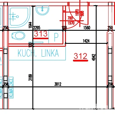 Pronájem bytu 1+kk, Brno - Pisárky, Hlinky, 19 m2