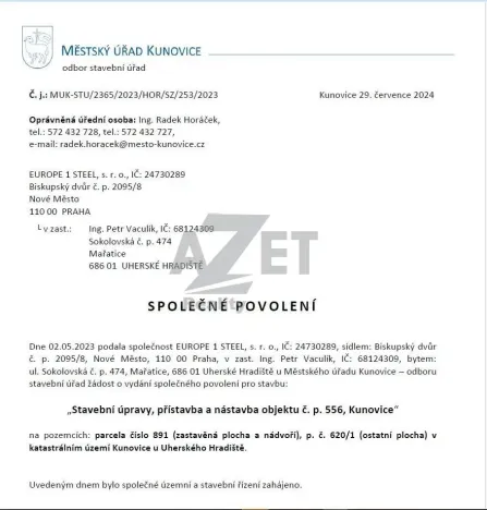 Prodej ubytování, Kunovice, Lidická, 743 m2