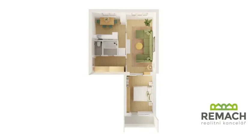 Prodej bytu 2+1, Otrokovice, Olbrachtova, 51 m2