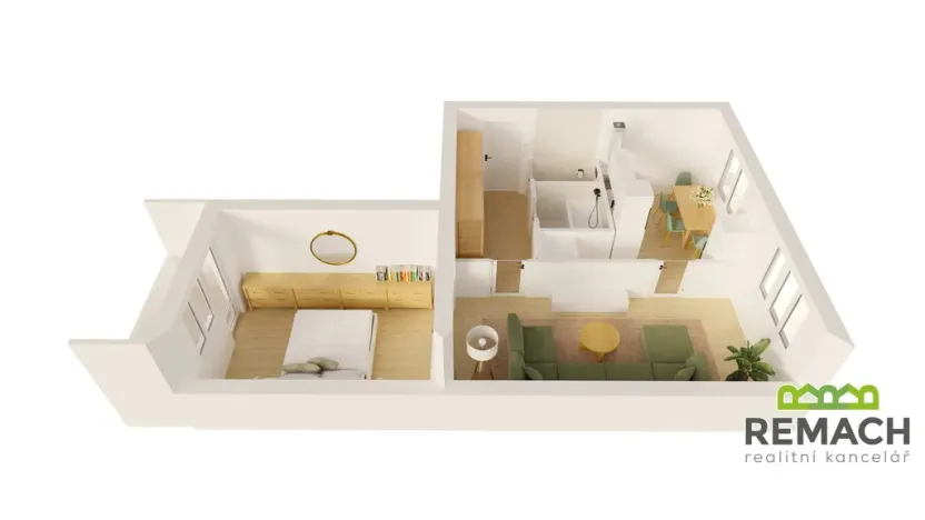 Prodej bytu 2+1, Otrokovice, Olbrachtova, 51 m2