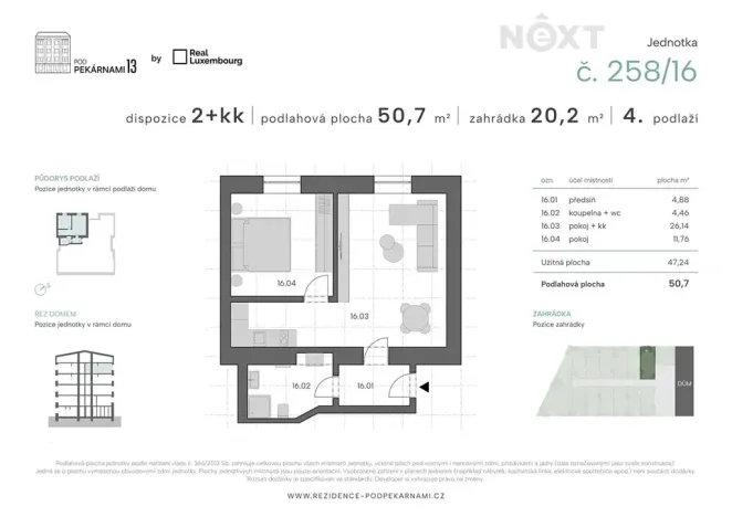 Prodej bytu 2+kk, Praha - Vysočany, Pod pekárnami, 51 m2
