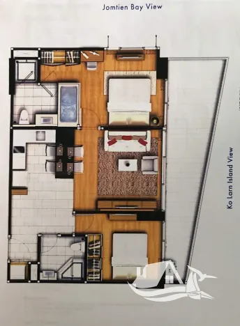 Prodej bytu 3+kk, Pattaya, Thajsko, 75 m2