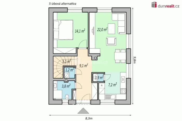 Prodej rodinného domu, Rudice, 121 m2