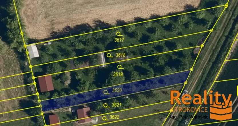 Prodej zahrady, Otrokovice, Smetanova, 322 m2