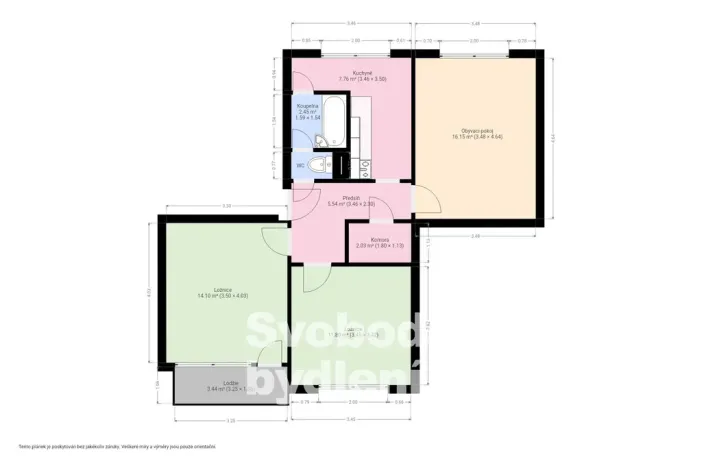Prodej bytu 3+1, Ústí nad Labem - Severní Terasa, Svojsíkova, 62 m2