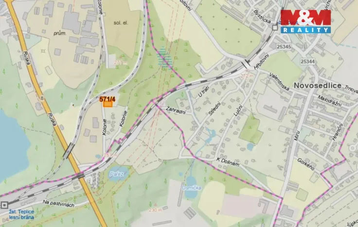 Prodej pozemku pro bydlení, Dubí, 909 m2