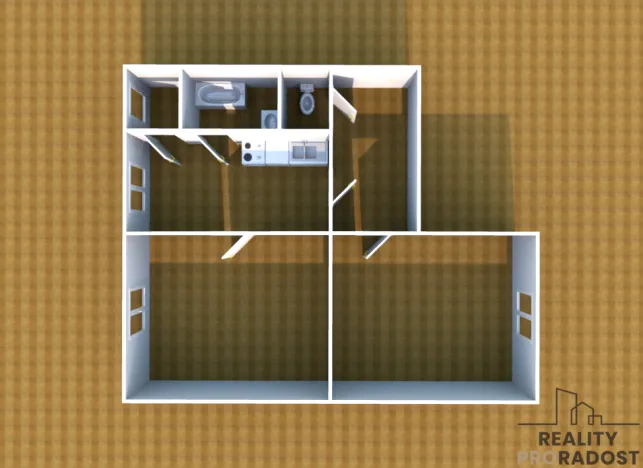 Pronájem bytu 2+1, Olomouc, Divišova, 73 m2