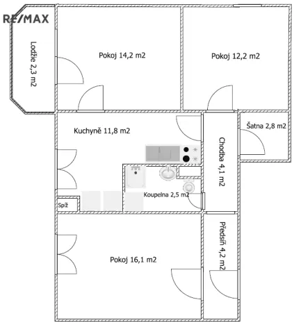 Pronájem bytu 3+1, Třebíč - Nové Dvory, Jar. Haška, 73 m2
