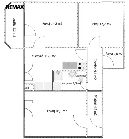 Pronájem bytu 3+1, Třebíč - Nové Dvory, Jar. Haška, 73 m2